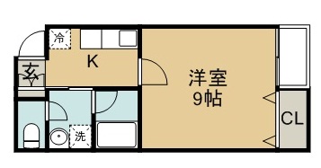 アスコット小田原 102号室 間取り