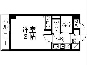 マイプレイス宝蔵院 506号室 間取り