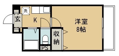 マイプレイス宝蔵院 503号室 間取り