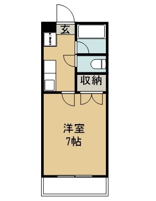 メゾンドール台原 102号室 間取り