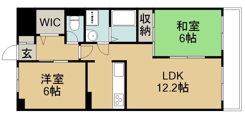ハイツ葉山 407号室 間取り