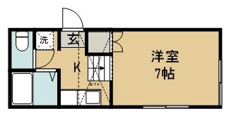 ハミングアップ 201号室 間取り