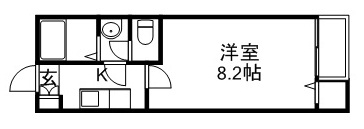 クレアフォーチュン清水沼 102号室 間取り