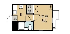 原の町マンション 401号室 間取り