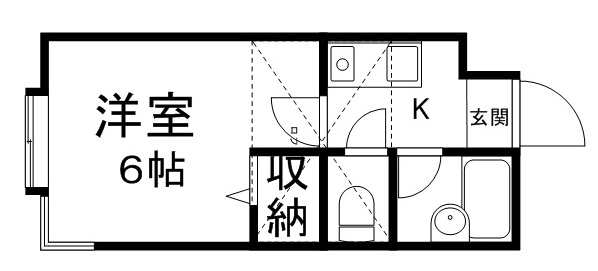 ベルシティ木ノ下 201号室 間取り