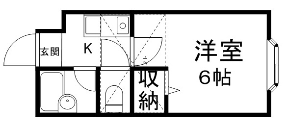 ベルシティ木ノ下 106号室 間取り