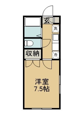 ウィンミルＮｏ．６ 115号室 間取り