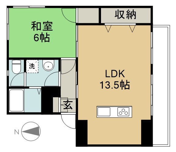 安養寺アパート 間取り図