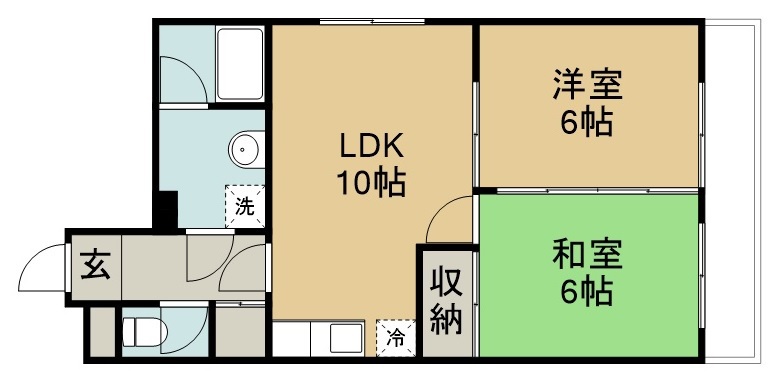 イーストヴィラ小田原 401号室 間取り