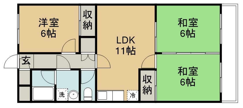 イーストヴィラ小田原 202号室 間取り