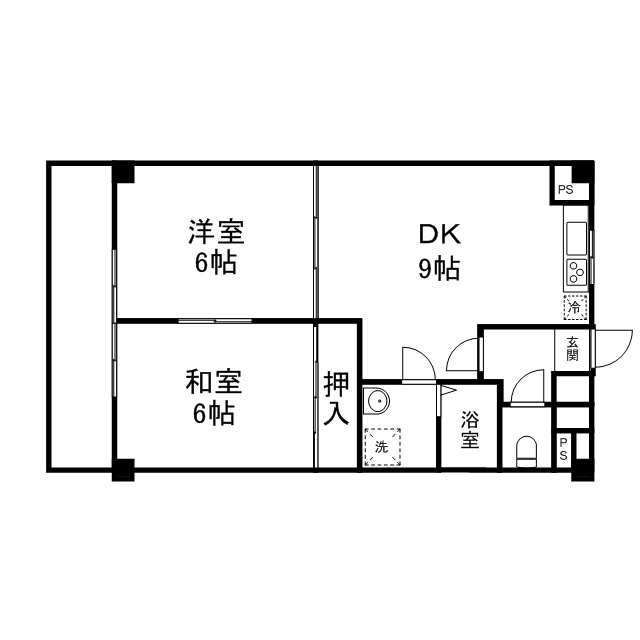 サンクレストぎんなん 102号室 間取り