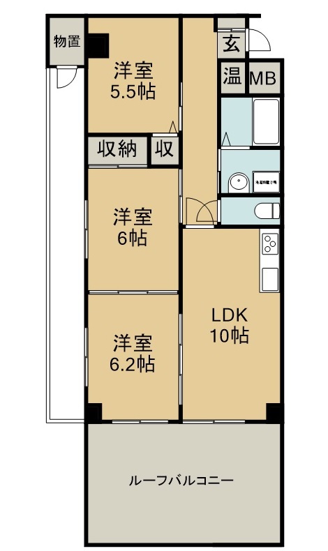 エクセレントエイト 201号室 間取り