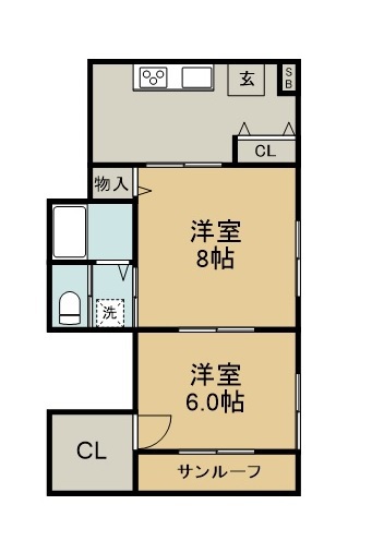 メゾン松崎 101号室 間取り