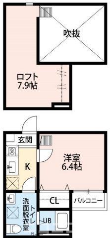 シエルクス 201号室 間取り