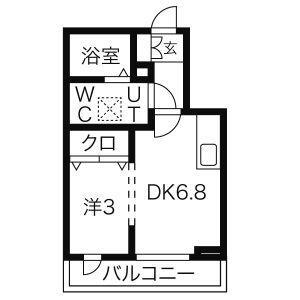 アスティ高松 102号室 間取り