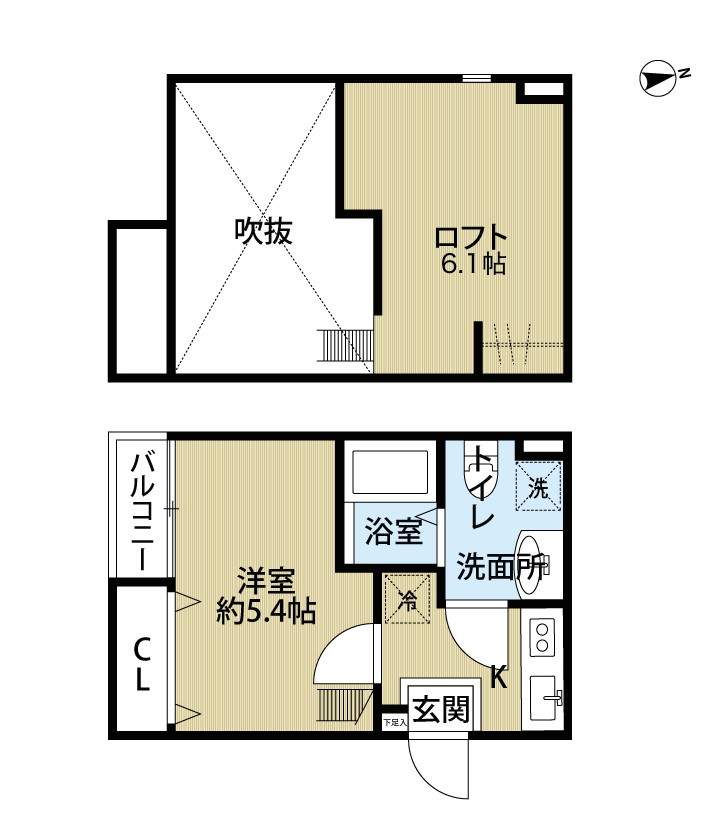 エスパーセＫ 101号室 間取り