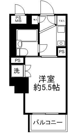 ライオンズマンション大和第５ 間取り図