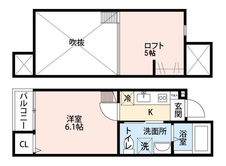 リアンＭ 105号室 間取り