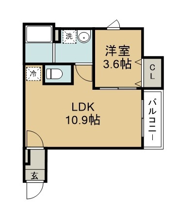 Ｏｕｔｒｉｇｇｅｒ小松島 103号室 間取り