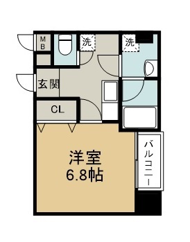 ラピス雨宮 402号室 間取り