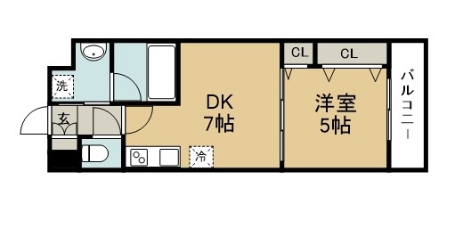 アスコット花京院 間取り図