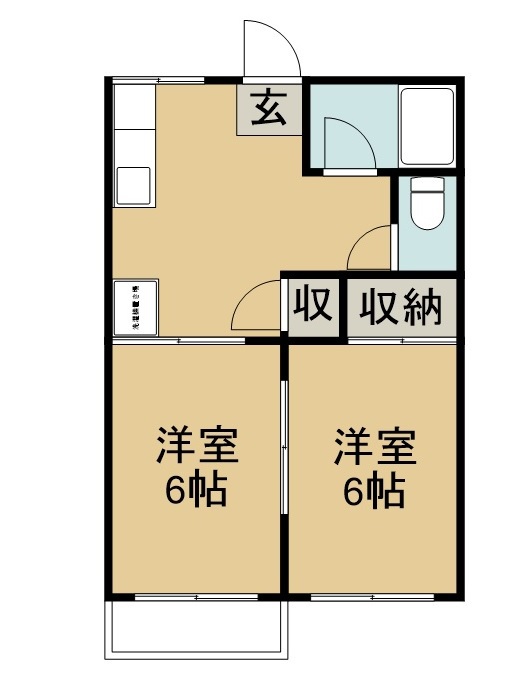 コーポウエノ 202号室 間取り