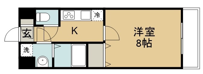 オリンピア宮城野 間取り図