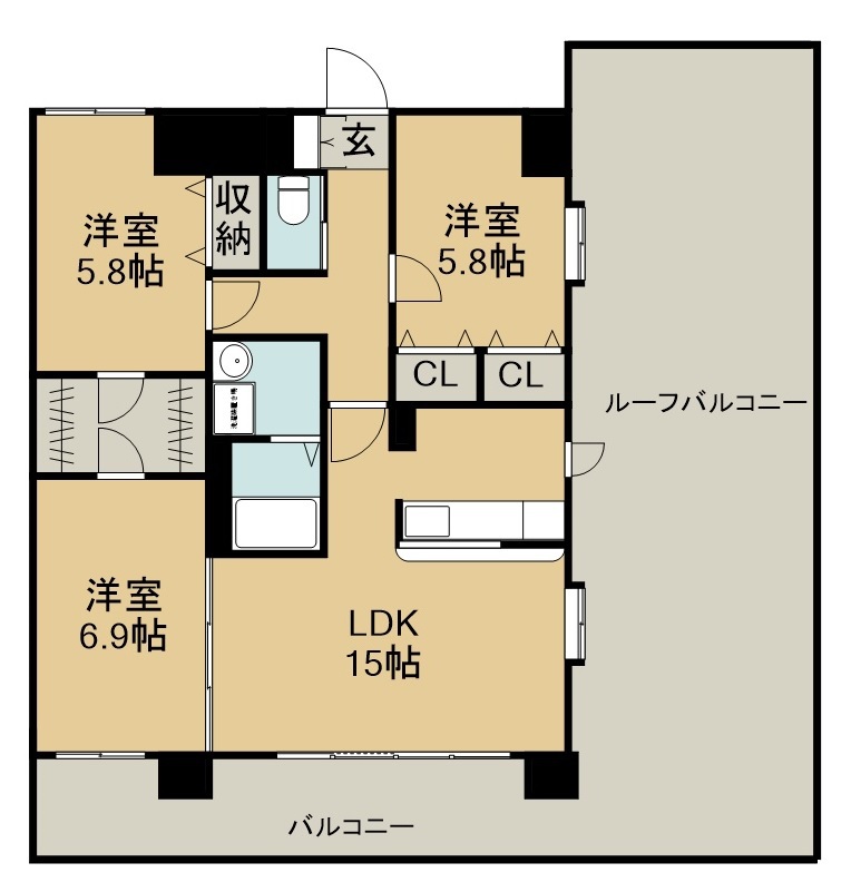 ハバードリーム６番館 間取り図