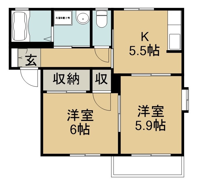 ディアコートタウンⅤ 間取り図