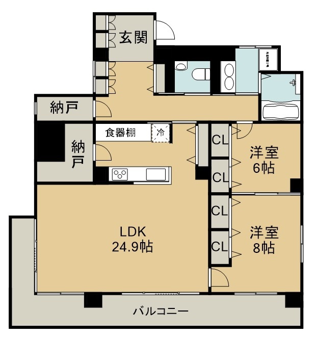 トロワフレール 間取り図