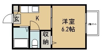 ハイツフレグランス 201号室 間取り