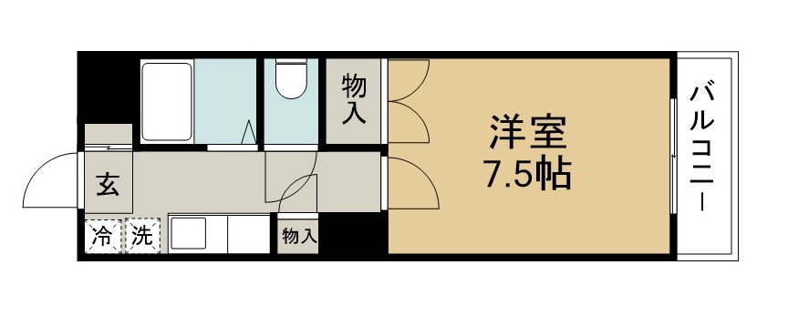 ベルメゾンＭＩＹＡＺＡＫＩ 間取り図