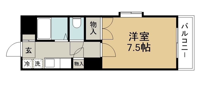 ベルメゾンＭＩＹＡＺＡＫＩ 間取り図