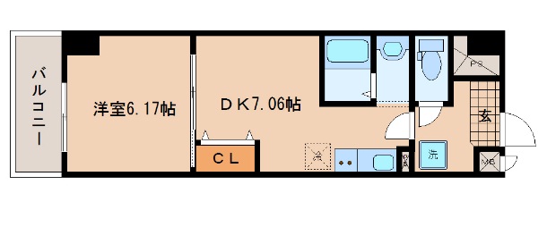 アスコット薬師堂駅前 間取り図