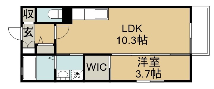 モイストライズ 201号室 間取り