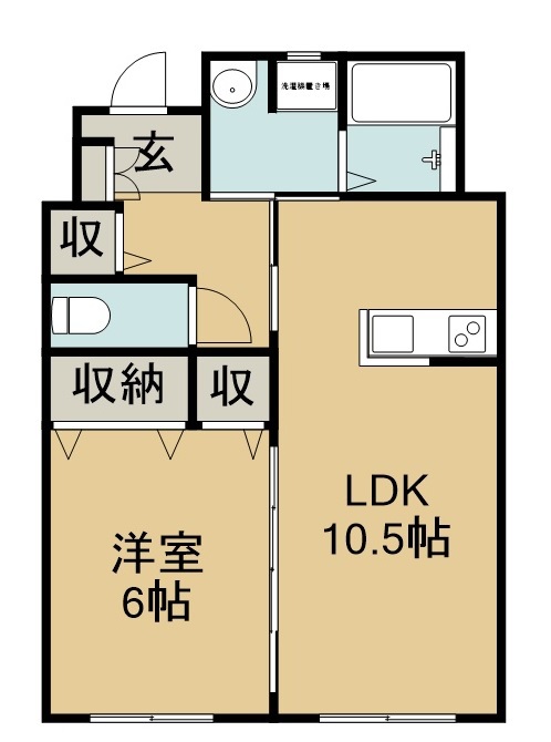 ｅｓｔ８ 102号室 間取り