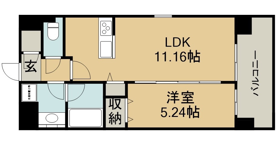ＭＴＩマンション仙台卸町 701号室 間取り