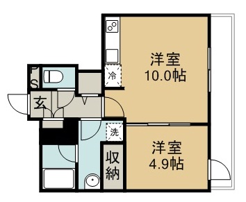 １０８二十人町 間取り図