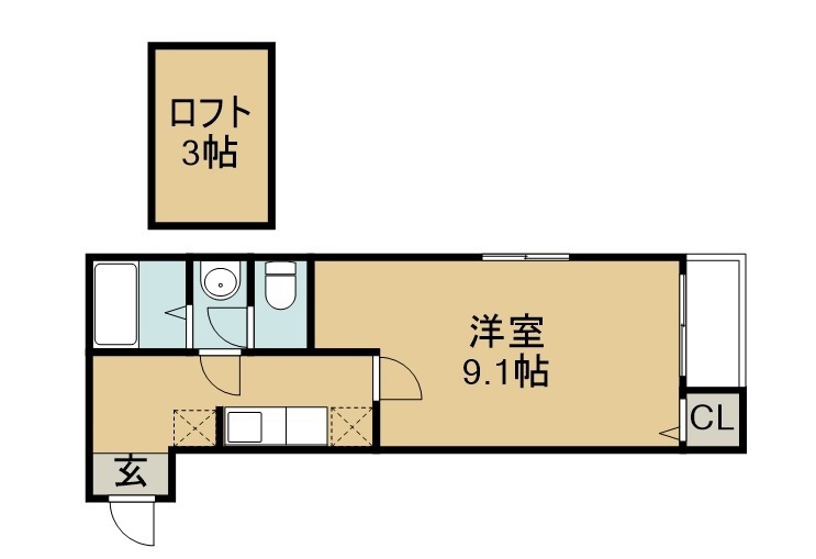 クレアフォーチュン清水沼 間取り図