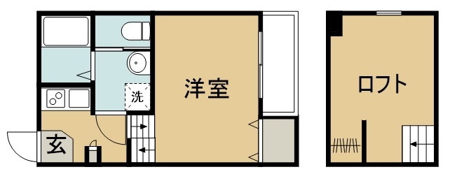 グロース東照宮 203号室 間取り