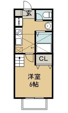 クレアフォーチュン畳屋丁 203号室 間取り