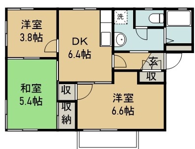 ヴィラオルフォイスⅠ 間取り図