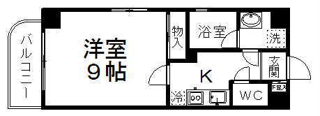 しゃとれ新寺 402号室 間取り