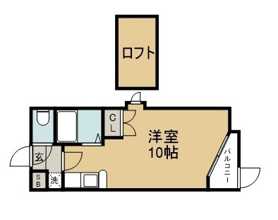 プランドビル八幡Ⅱ 401号室 間取り