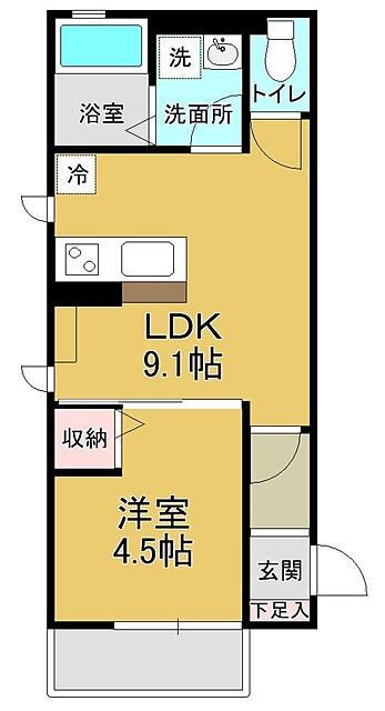 ホワイトコート土樋 間取り図