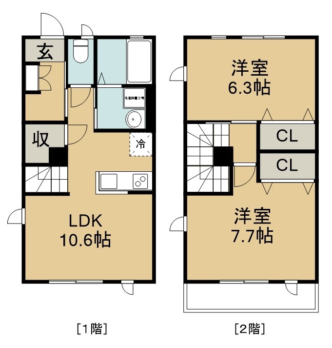 エスペランサ宮町 101号室 間取り