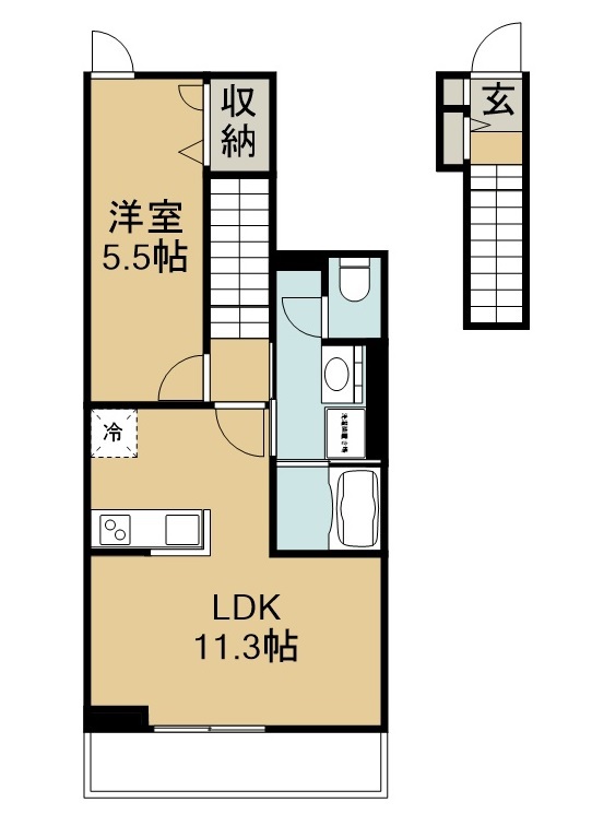 ちぐら 202号室 間取り