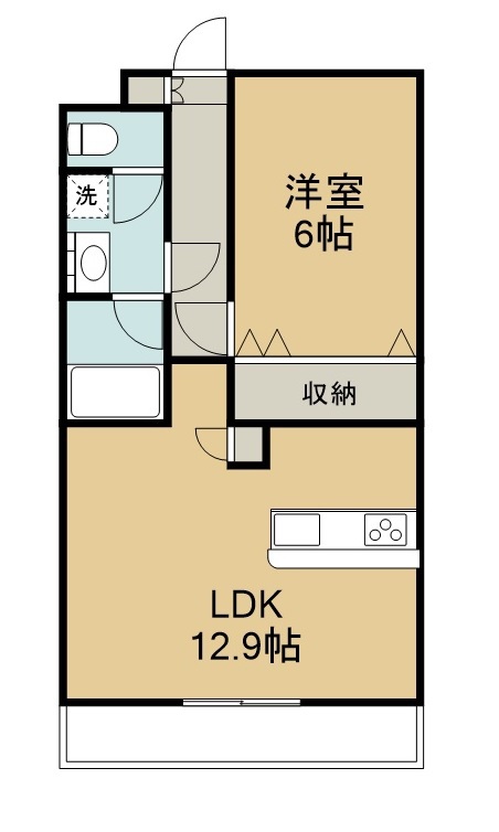 パルテノン新田 303号室 間取り