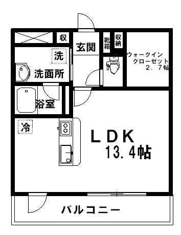 グレイスヒル高嶺 602号室 間取り