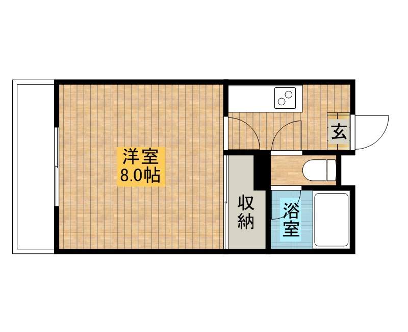 アペールしいな 207号室 間取り
